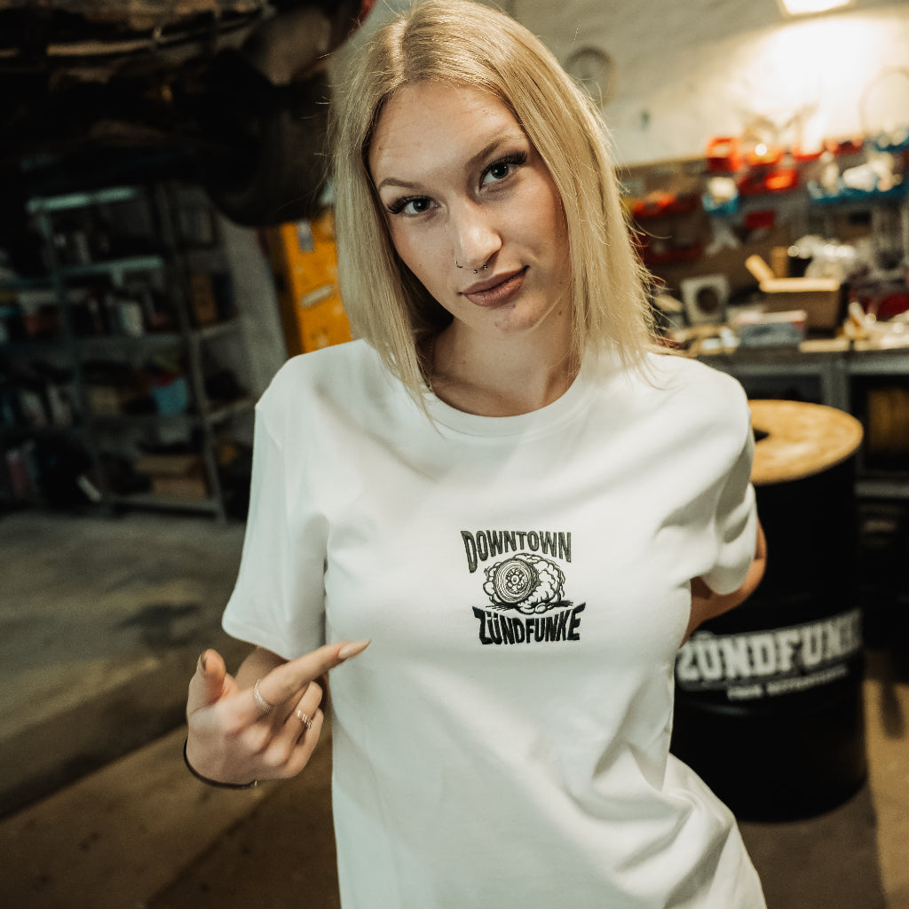 T-Shirt - Downtown x Zündfunke Wachtmeister Weiß
