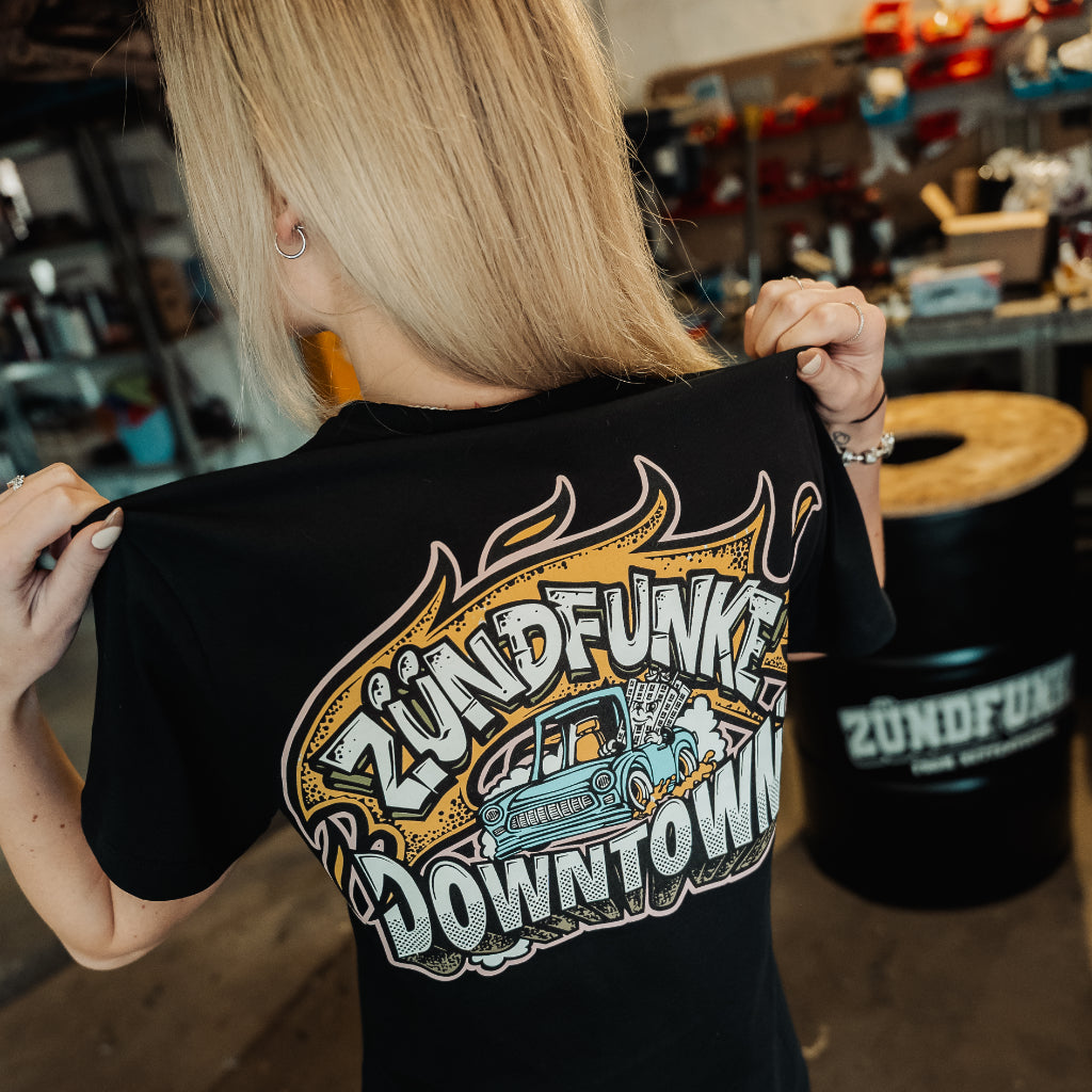 T-Shirt - Downtown x Zündfunke Vollgas Schwarz