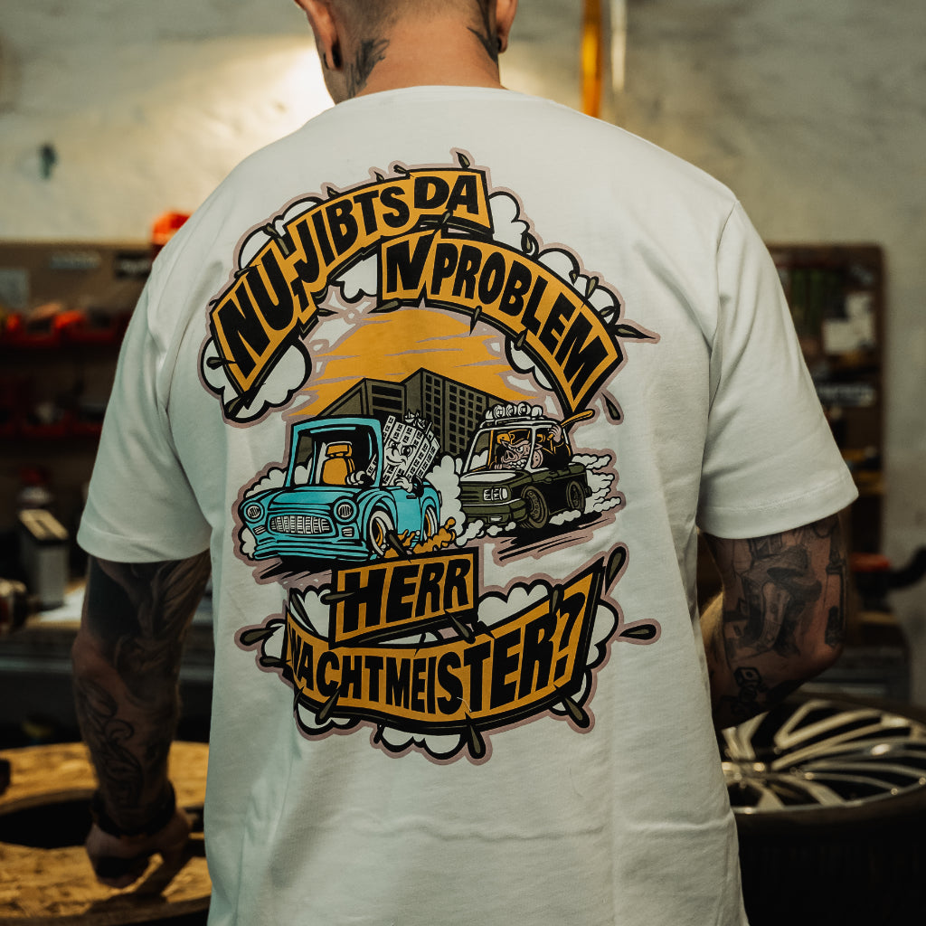 T-Shirt - Downtown x Zündfunke Wachtmeister Weiß