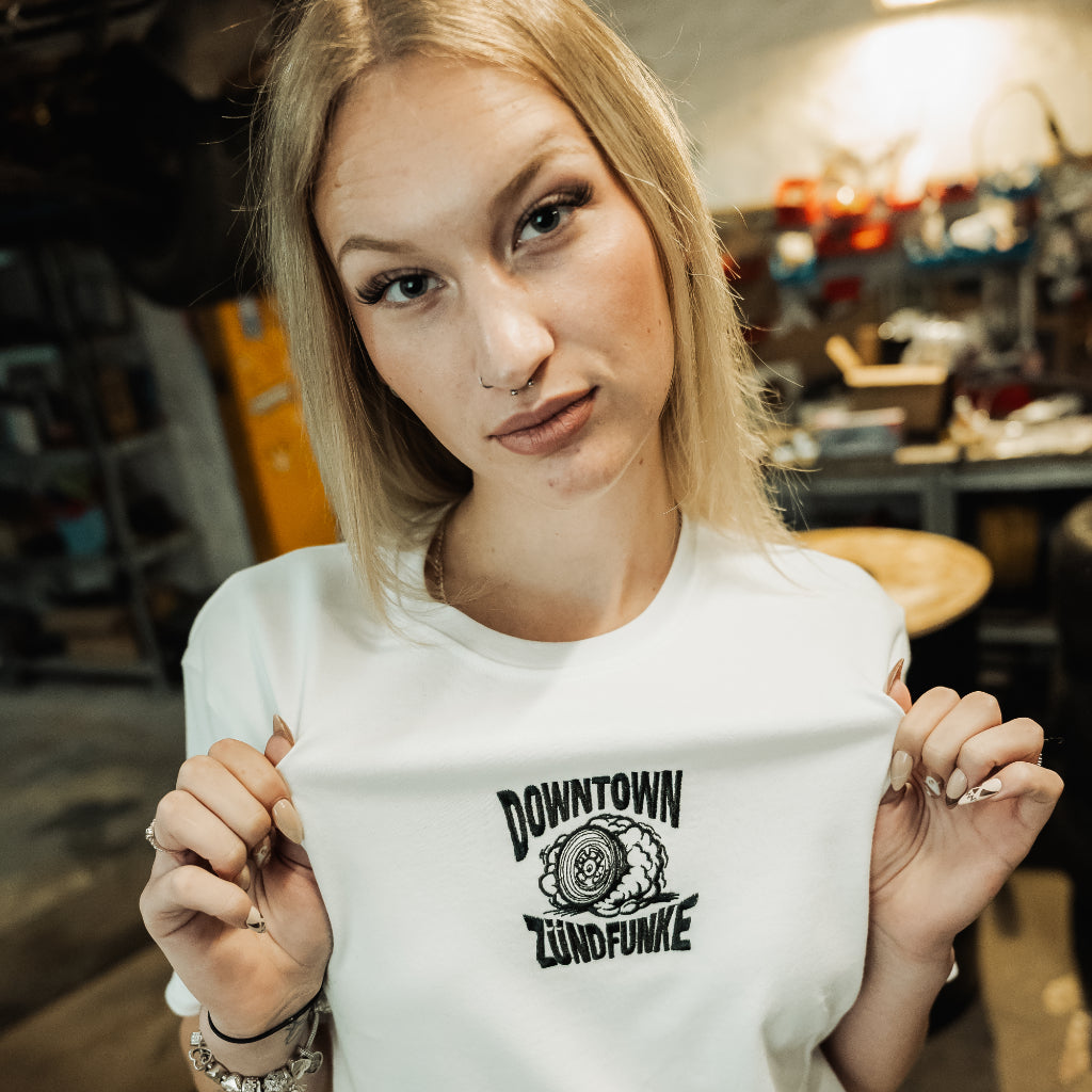 T-Shirt - Downtown x Zündfunke Vollgas Weiß