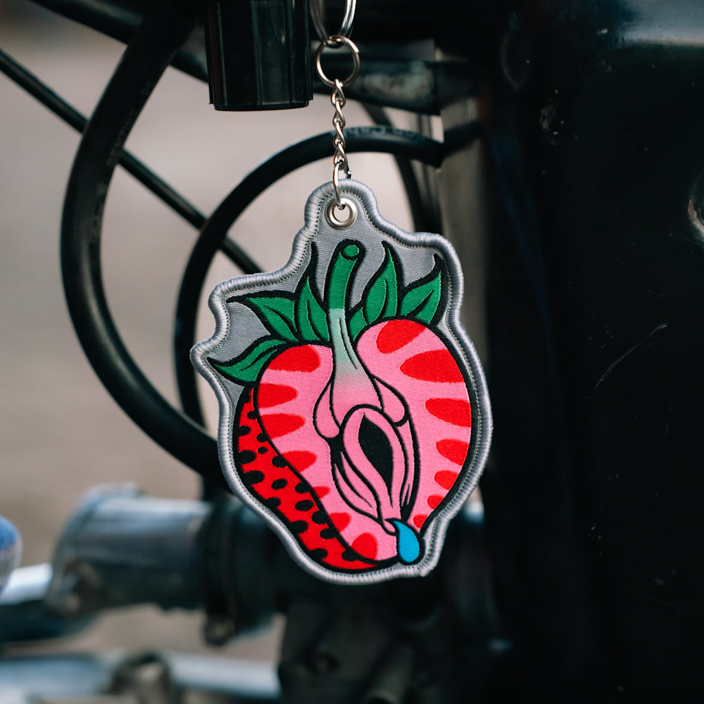 Schlüsselanhänger Erdbeere