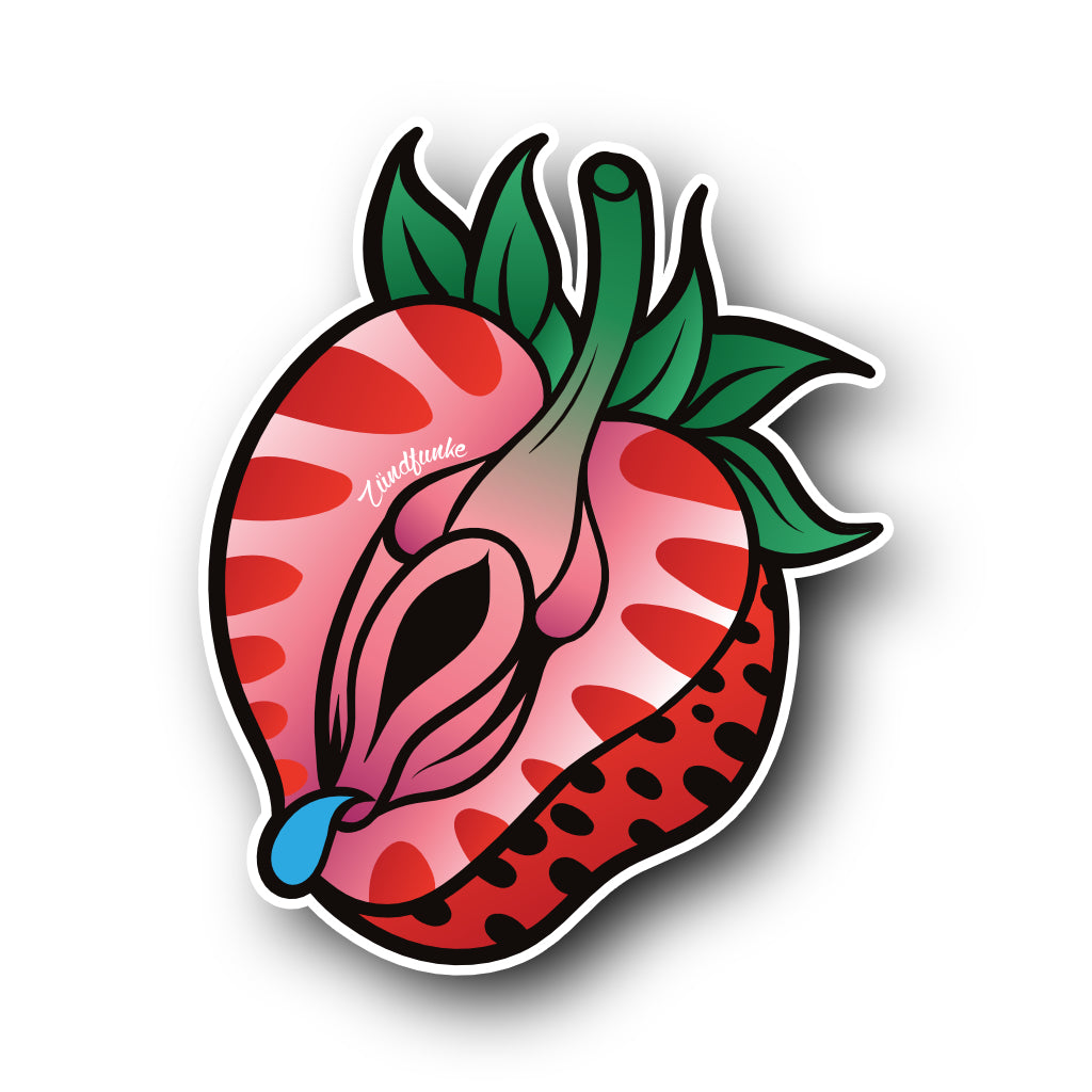 Sticker Erdbeere